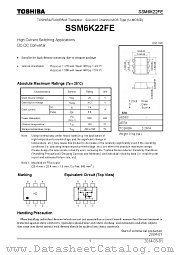 SSM6K22FE datasheet pdf TOSHIBA