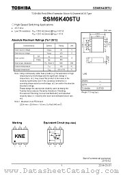 SSM6K406TU datasheet pdf TOSHIBA