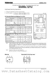 SSM6L12TU datasheet pdf TOSHIBA