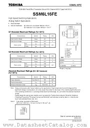 SSM6L16FE datasheet pdf TOSHIBA