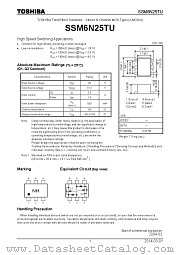 SSM6N25TU datasheet pdf TOSHIBA