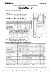 SSM6N29TU datasheet pdf TOSHIBA