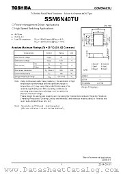 SSM6N40TU datasheet pdf TOSHIBA