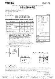 SSM6P16FE datasheet pdf TOSHIBA