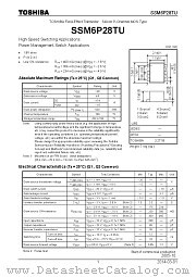 SSM6P28TU datasheet pdf TOSHIBA