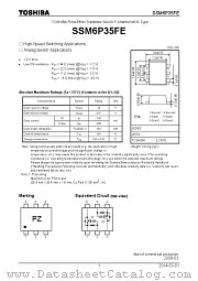 SSM6P35FE datasheet pdf TOSHIBA