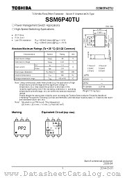 SSM6P40TU datasheet pdf TOSHIBA