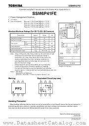 SSM6P41FE datasheet pdf TOSHIBA