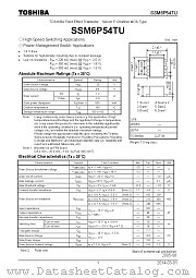 SSM6P54TU datasheet pdf TOSHIBA