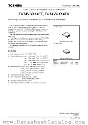 TC74VCX14FK datasheet pdf TOSHIBA