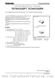 TC74VCX32FK datasheet pdf TOSHIBA