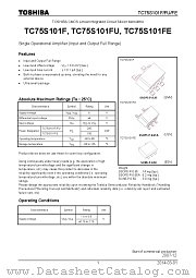 TC75S101F datasheet pdf TOSHIBA