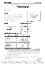 TC7PG04FU datasheet pdf TOSHIBA