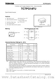 TC7PG14FU datasheet pdf TOSHIBA