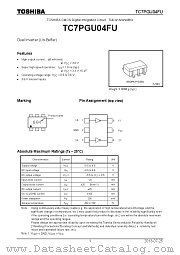 TC7PGU04FU datasheet pdf TOSHIBA
