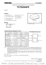 TC7SG04FE datasheet pdf TOSHIBA