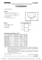 TC7SG05FE datasheet pdf TOSHIBA