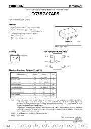 TC7SG07AFS datasheet pdf TOSHIBA