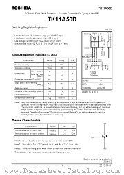 TK11A50D datasheet pdf TOSHIBA