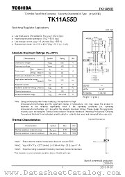 TK11A55D datasheet pdf TOSHIBA