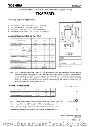 TK5P53D datasheet pdf TOSHIBA
