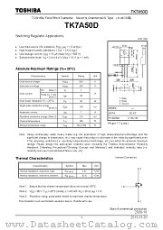 TK7A50D datasheet pdf TOSHIBA