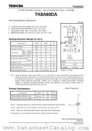 TK8A60DA datasheet pdf TOSHIBA