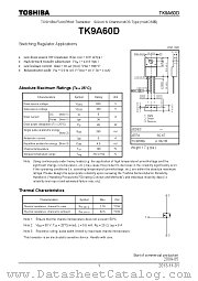 TK9A60D datasheet pdf TOSHIBA