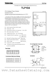 TLP104 datasheet pdf TOSHIBA