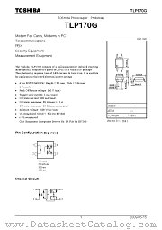 TLP170G datasheet pdf TOSHIBA