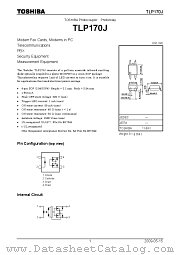 TLP170J datasheet pdf TOSHIBA