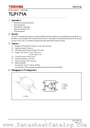 TLP171A datasheet pdf TOSHIBA
