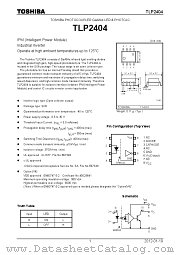 TLP2404 datasheet pdf TOSHIBA