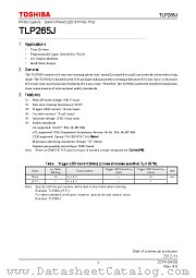 TLP265J datasheet pdf TOSHIBA