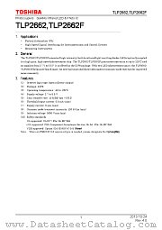 TLP2662 datasheet pdf TOSHIBA