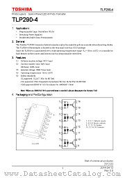 TLP290-4 datasheet pdf TOSHIBA
