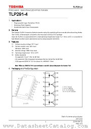 TLP291-4 datasheet pdf TOSHIBA