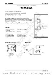 TLP3116A datasheet pdf TOSHIBA
