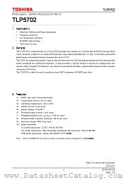 TLP5702 datasheet pdf TOSHIBA