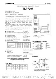 TLP700F datasheet pdf TOSHIBA