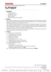 TLP700HF datasheet pdf TOSHIBA