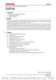 TLP714 datasheet pdf TOSHIBA