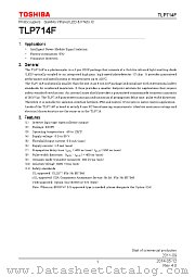 TLP714F datasheet pdf TOSHIBA