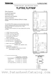 TLP785F datasheet pdf TOSHIBA