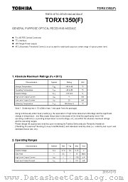 TORX1350(F) datasheet pdf TOSHIBA