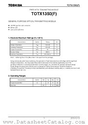 TOTX1350(F) datasheet pdf TOSHIBA