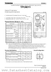 TPC6011 datasheet pdf TOSHIBA
