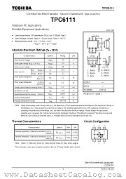 TPC6111 datasheet pdf TOSHIBA