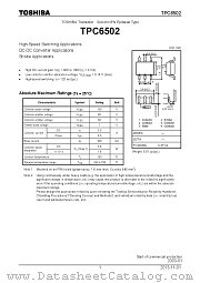 TPC6502 datasheet pdf TOSHIBA
