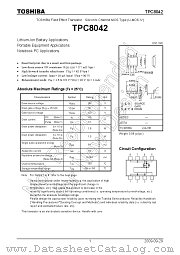 TPC8042 datasheet pdf TOSHIBA
